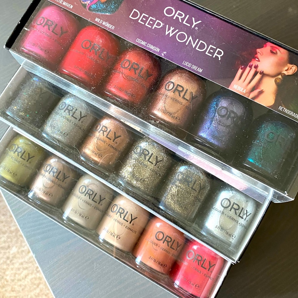 Orly 18-color Nail Polish Bundle, New in Box